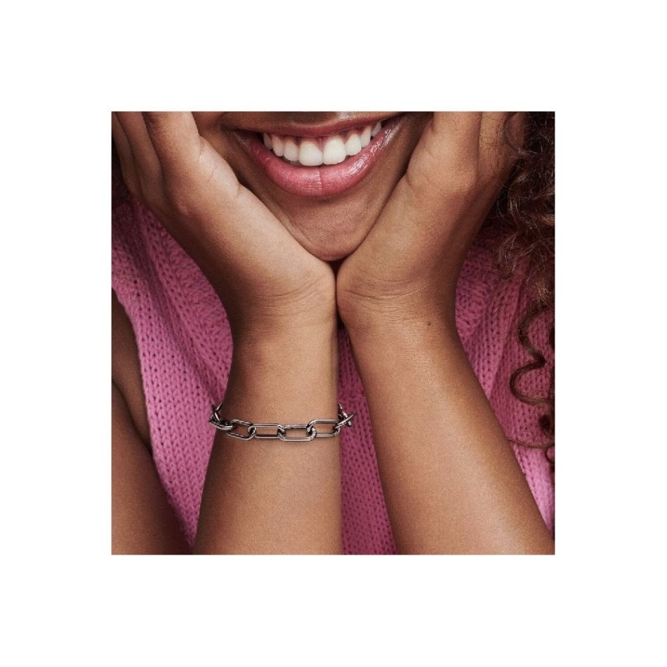 ME Ruthenium Gunmetal Link Chain Bracelet Pandora NZ