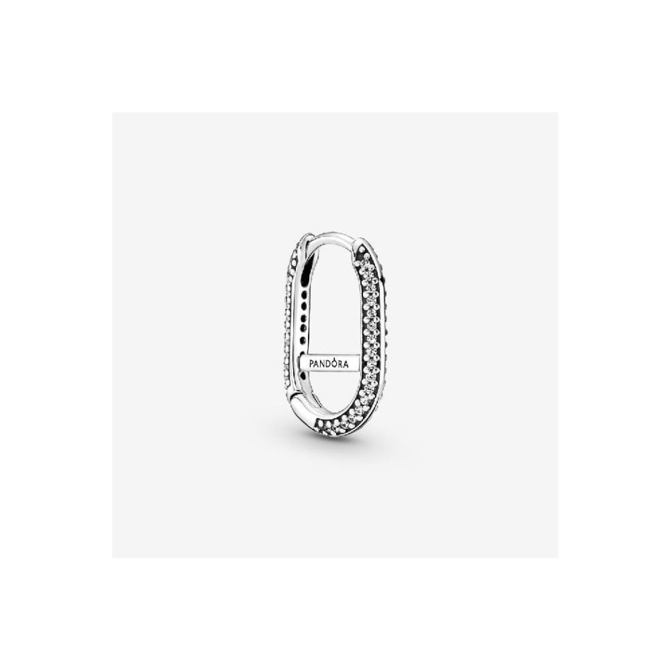 ME Silver Pave Single Link Earring Pandora NZ