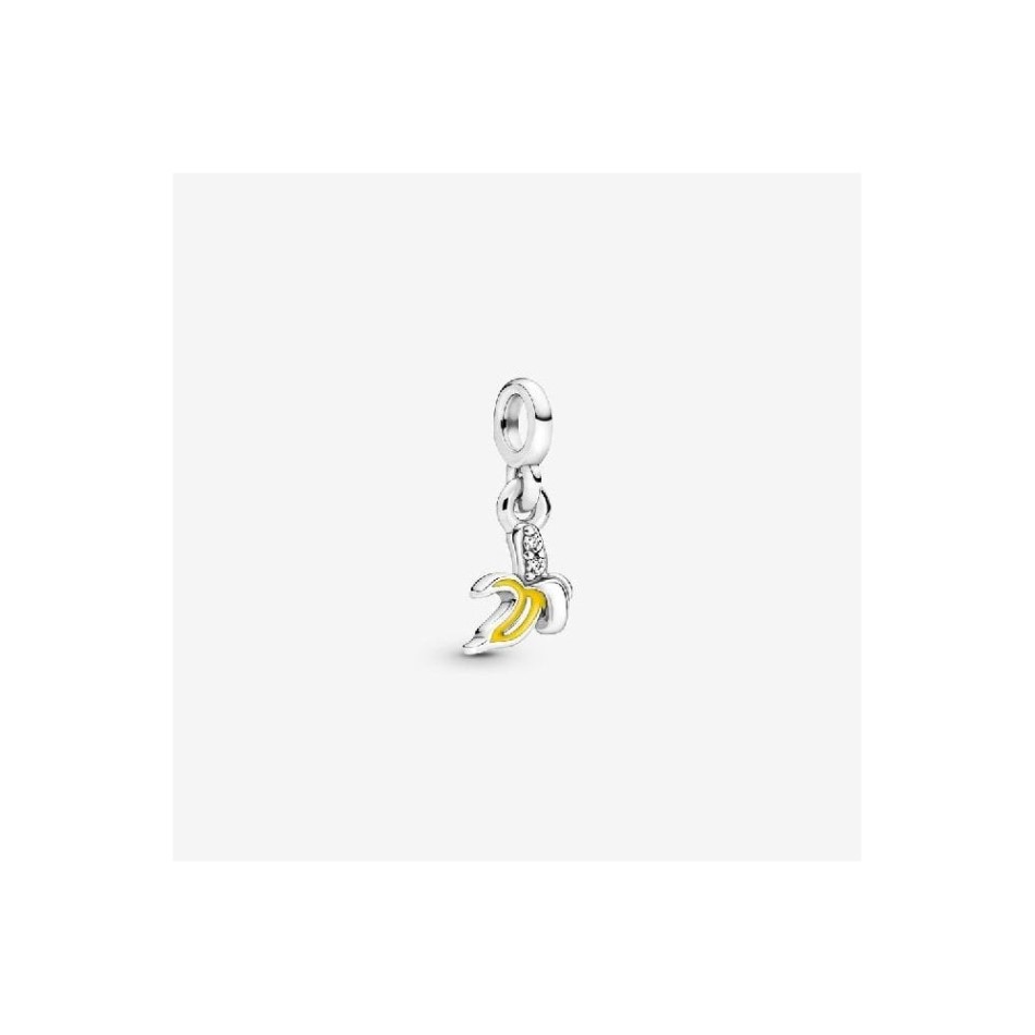 ME Silver and Enamel Cool Banana Mini Dangle Charm Pandora NZ