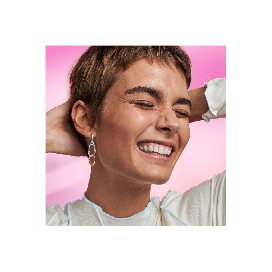 ME Styling Rose Gold Round Chain Link Connector Pandora NZ