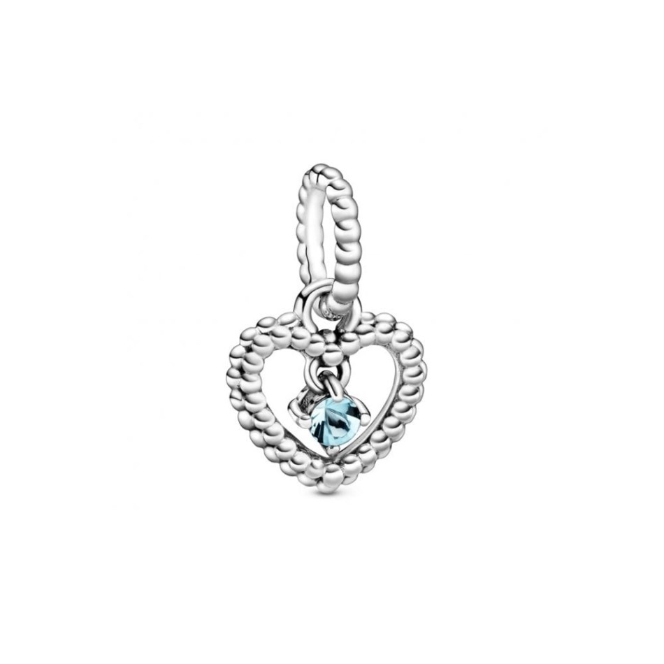 March Birthstone Heart Charms Pandora NZ