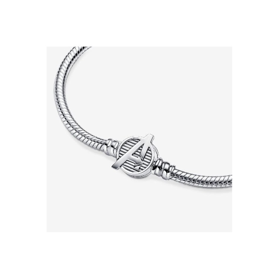 Marvel The Avengers Logo Pandora NZ Clasp Snake Chain Bracelet