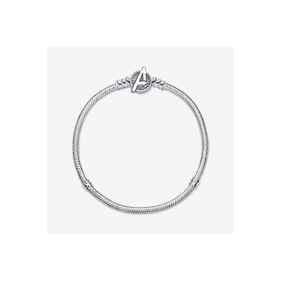 Marvel The Avengers Pandora NZ Logo Clasp Snake Chain Bracelet