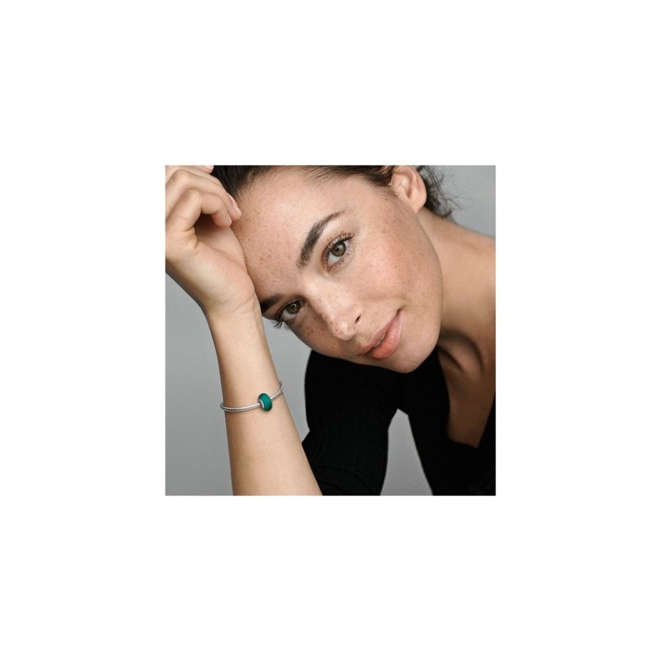 Matte Green Murano Glass Charms Pandora NZ