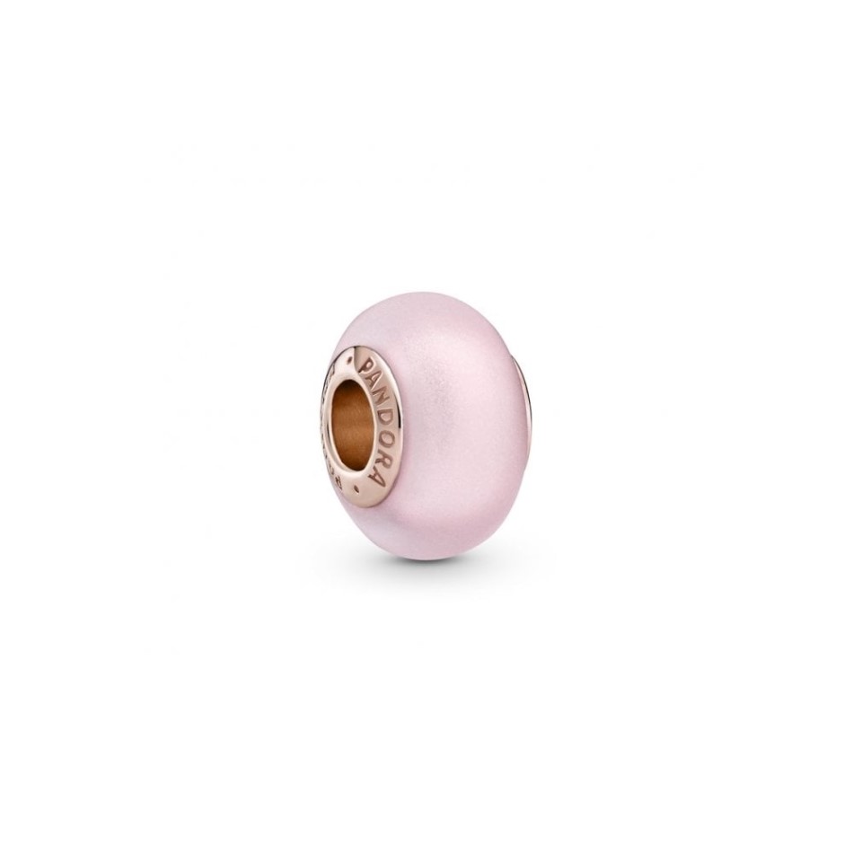Matte Pink Murano Glass Charms Pandora NZ