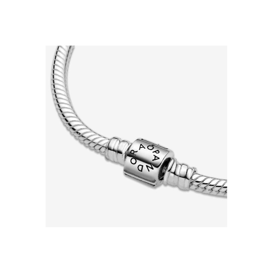 Moments Barrel Clasp Snake Chain Bracelet Brand Pandora NZ