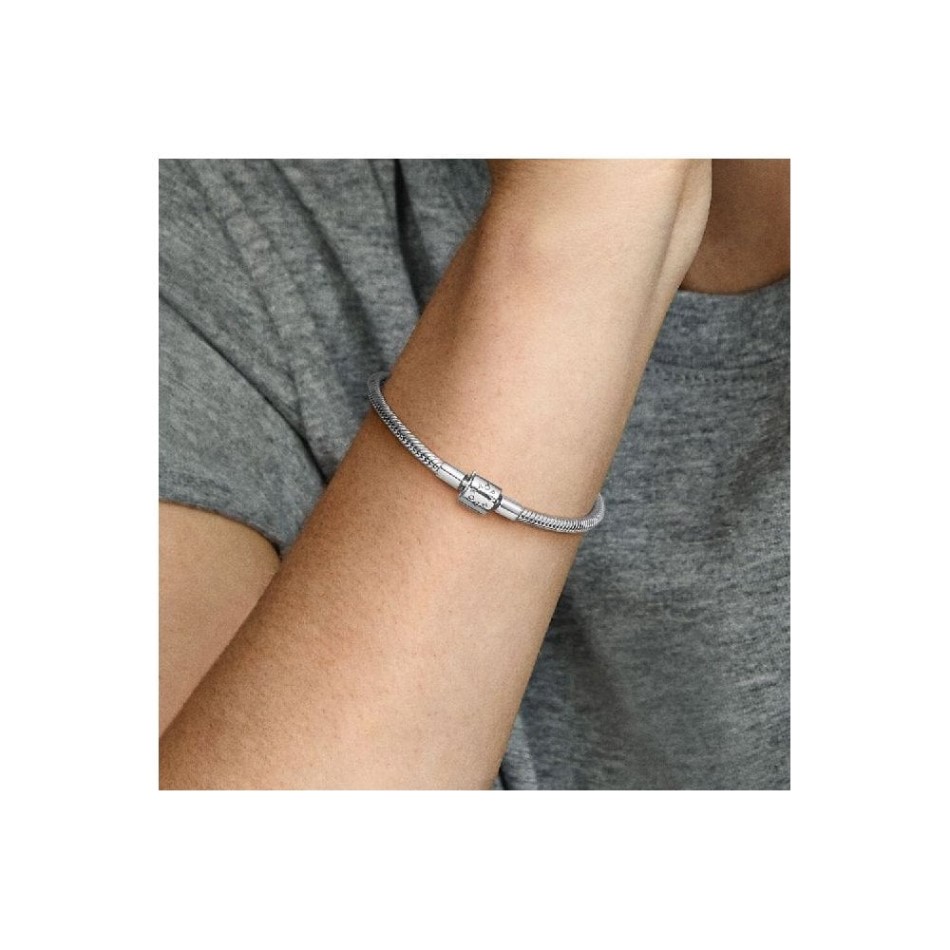 Moments Barrel Clasp Snake Chain Bracelet Pandora NZ