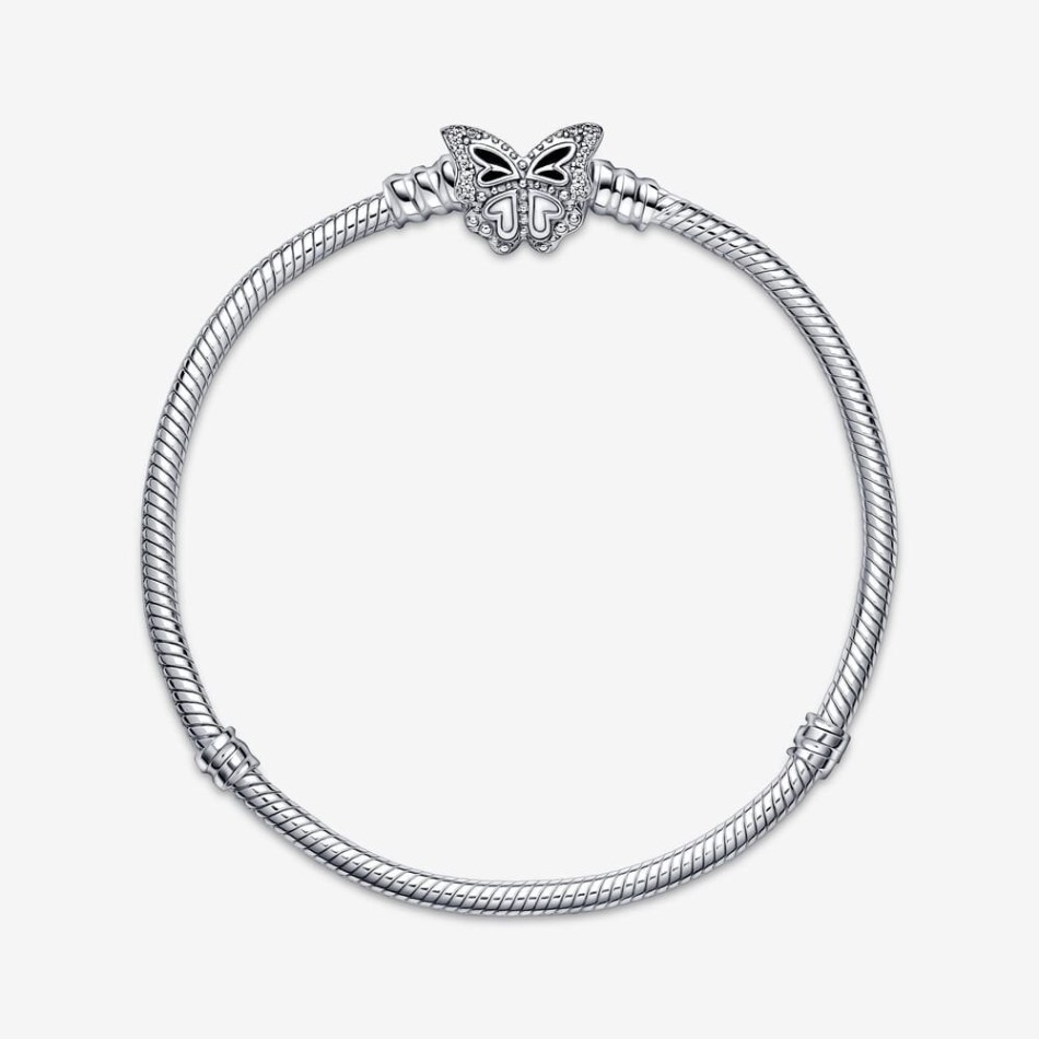 Moments Butterfly Clasp Snake Chain Bracelet Pandora NZ