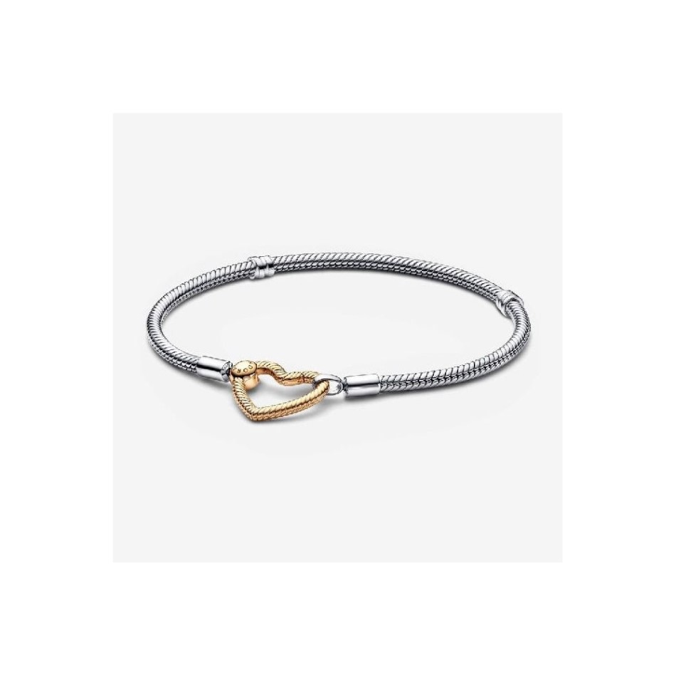 Moments Heart Brand Pandora NZ Closure Snake Chain Bracelet