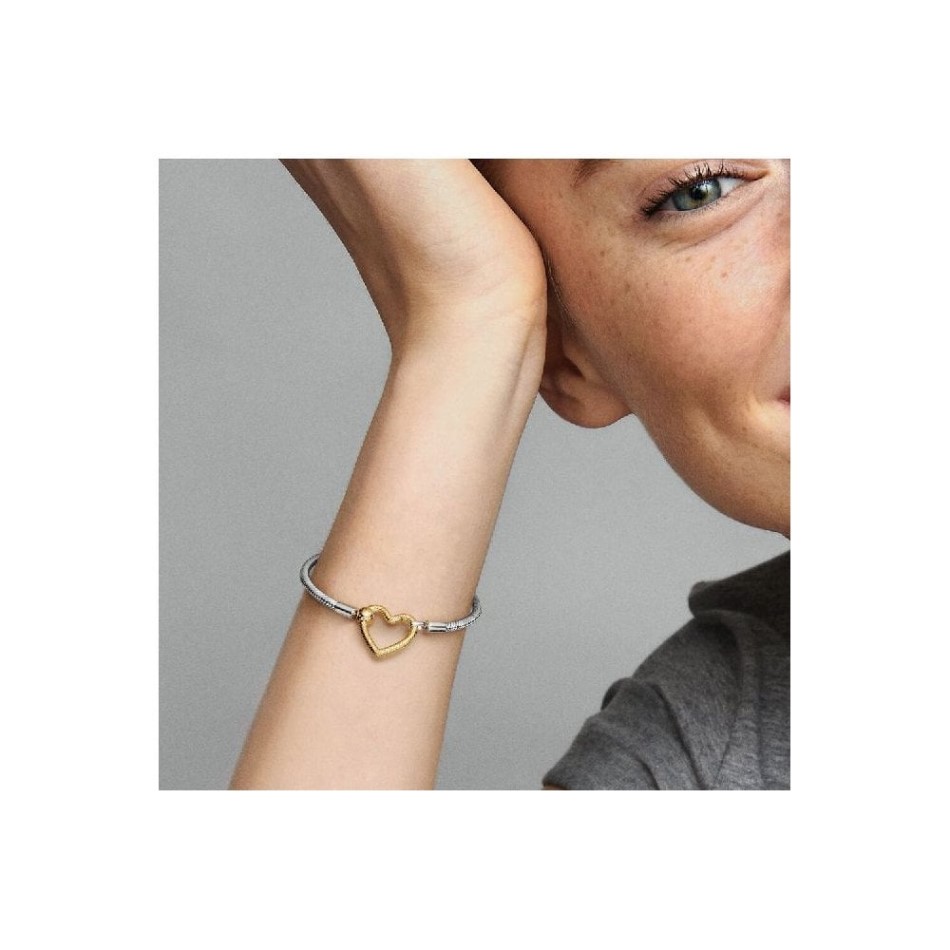 Moments Heart Brand Pandora NZ Closure Snake Chain Bracelet