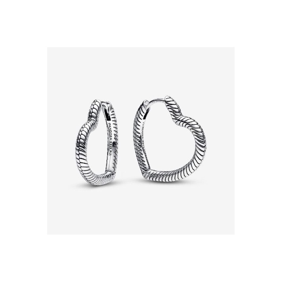 Moments Heart Charm Hoop Earrings Pandora NZ