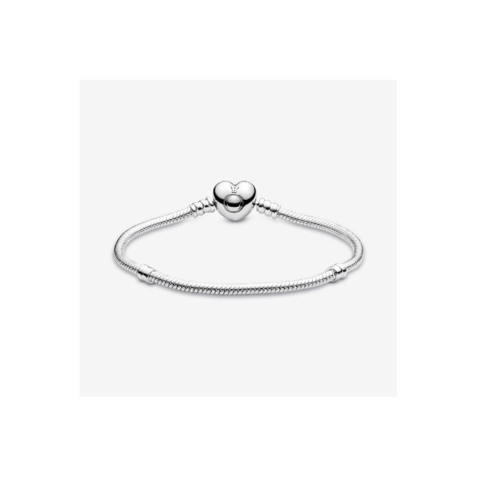 Moments Heart Clasp Snake Chain Bracelet Pandora NZ Brand