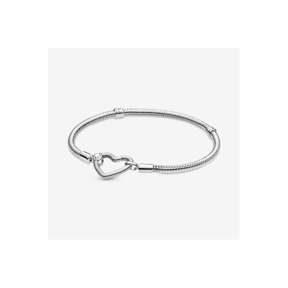 Moments Heart Closure Snake Chain Pandora NZ Bracelet