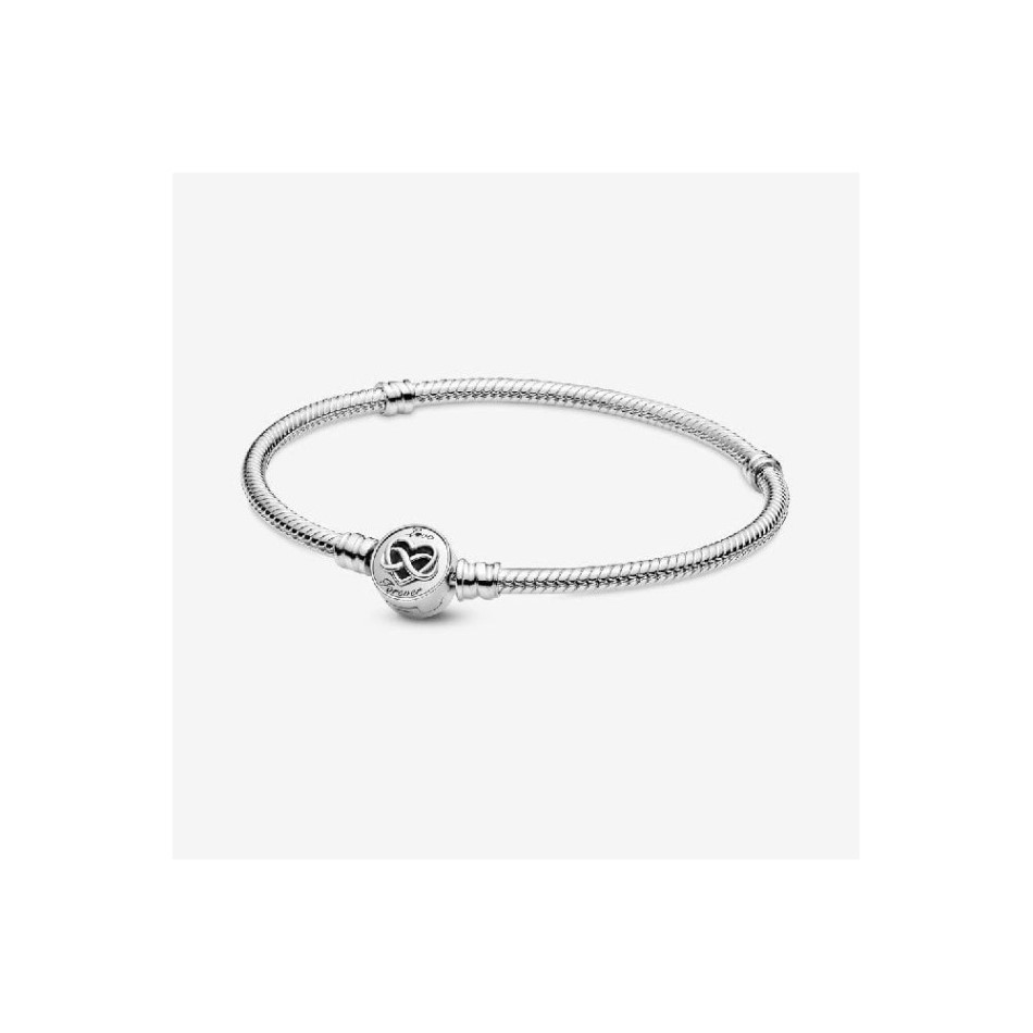 Moments Heart Pandora NZ Infinity Clasp Snake Chain Bracelet