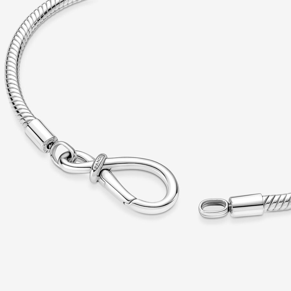 Moments Infinity Knot Pandora NZ Brand Snake Chain Bracelet