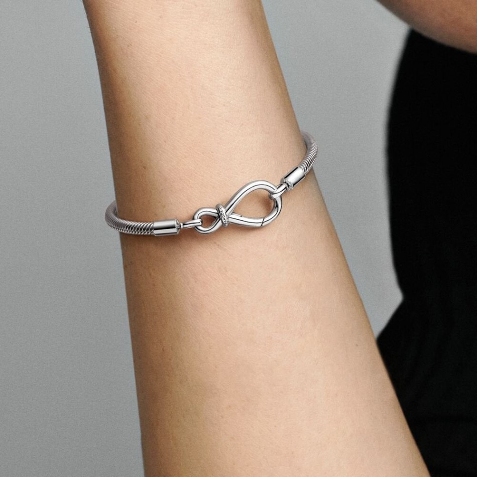 Moments Infinity Knot Snake Chain Bracelet Brand Pandora NZ