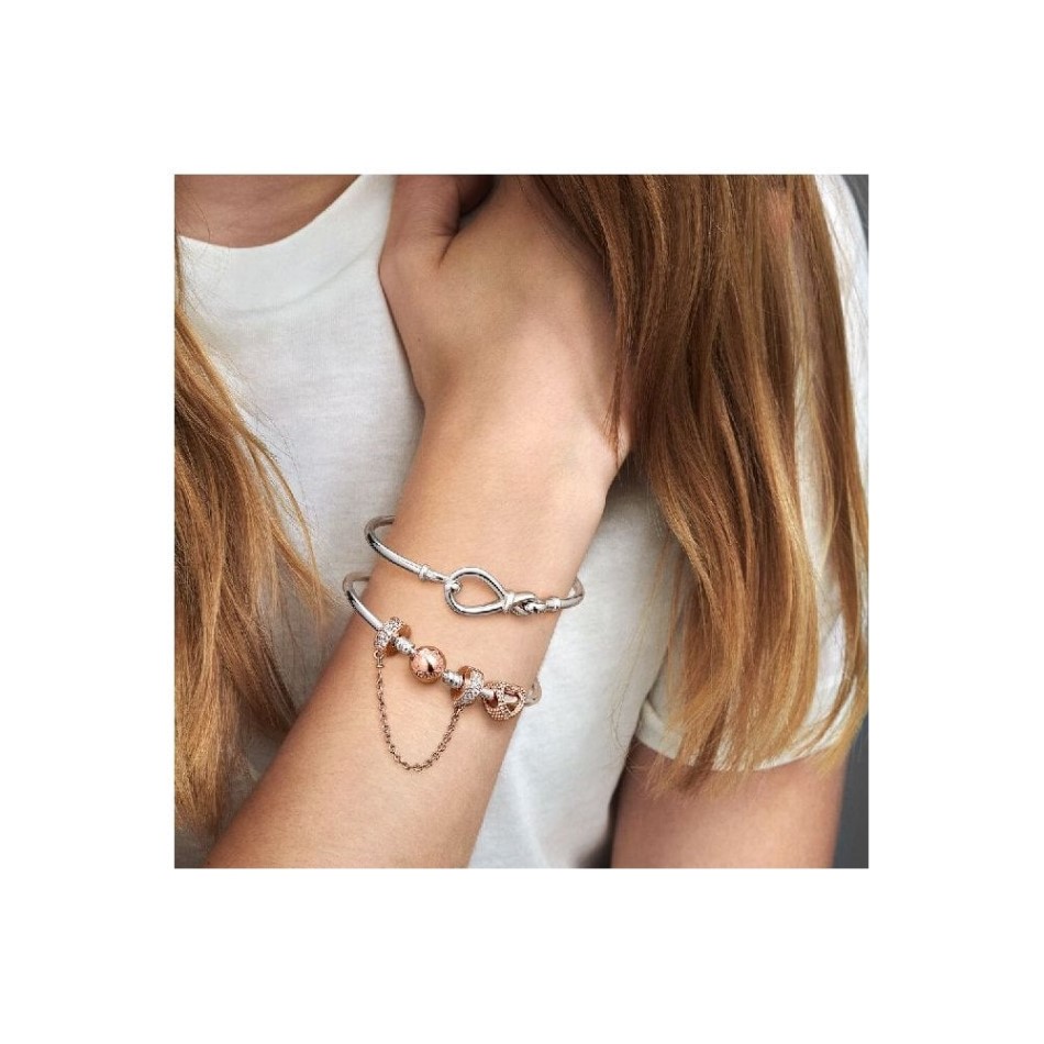 Moments Pandora NZ Brand Bangle with Rose Clasp