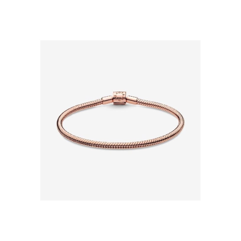 Moments Rose Barrel Clasp Snake Chain Bracelet Pandora NZ