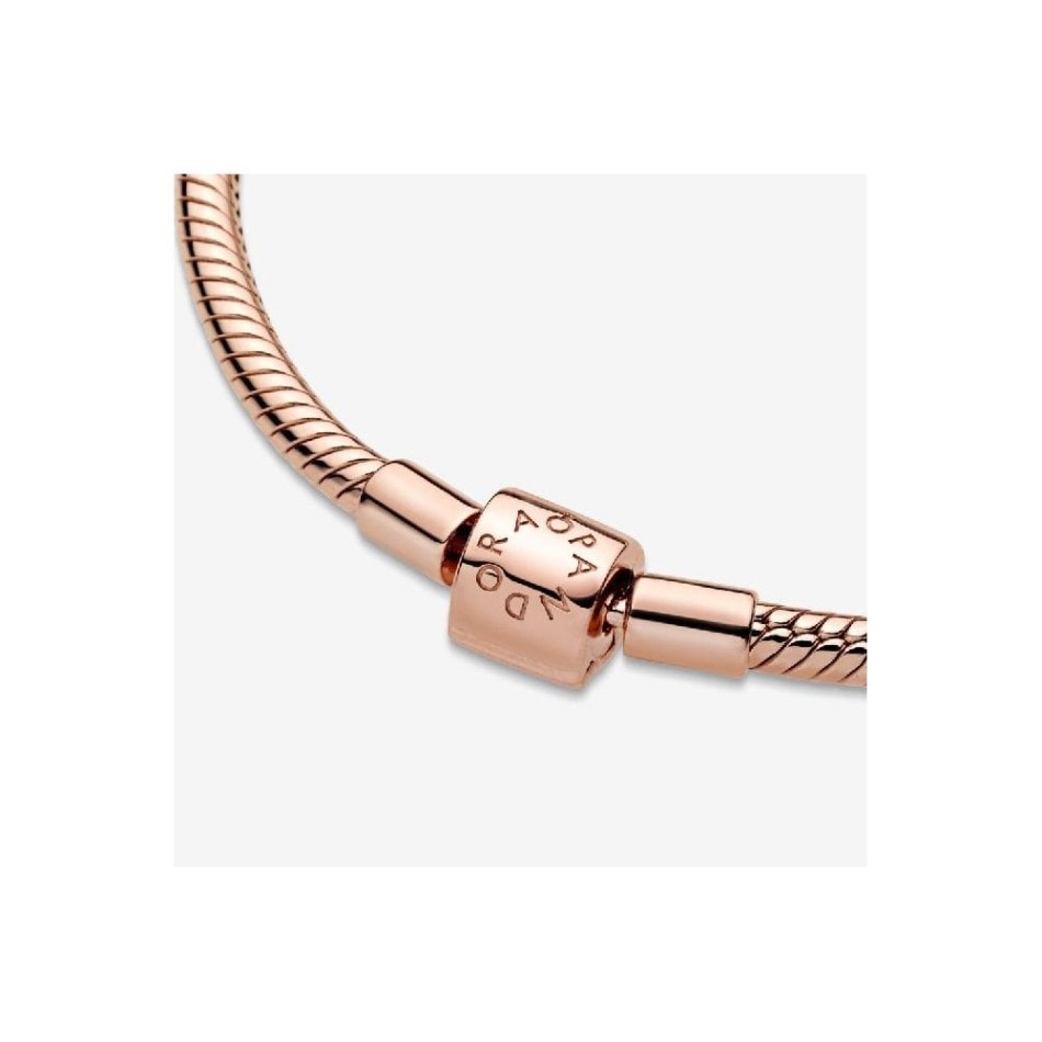 Moments Rose Barrel Clasp Snake Chain Bracelet Pandora NZ