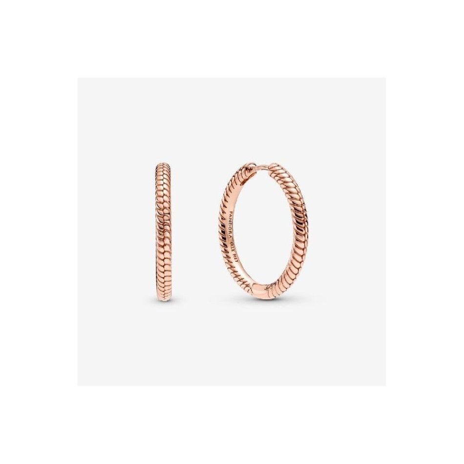 Moments Rose Charm Hoop Earrings Pandora NZ