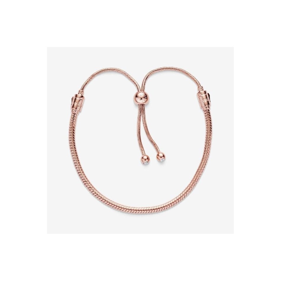 Moments Rose Snake Chain Slider Bracelet Pandora NZ