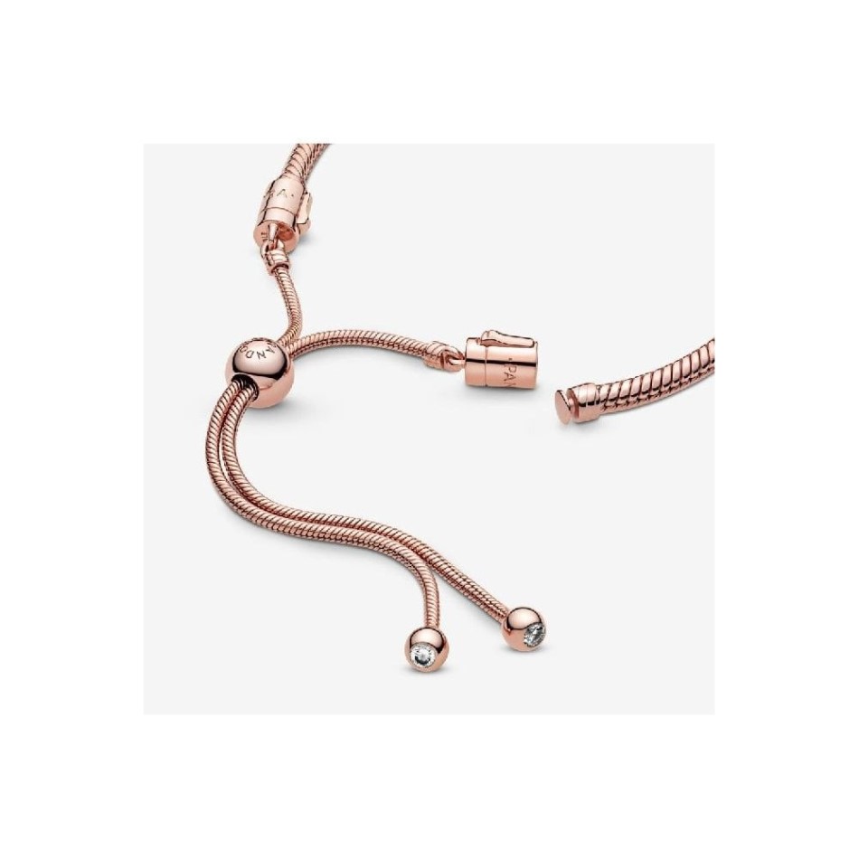 Moments Rose Snake Chain Slider Bracelet Pandora NZ