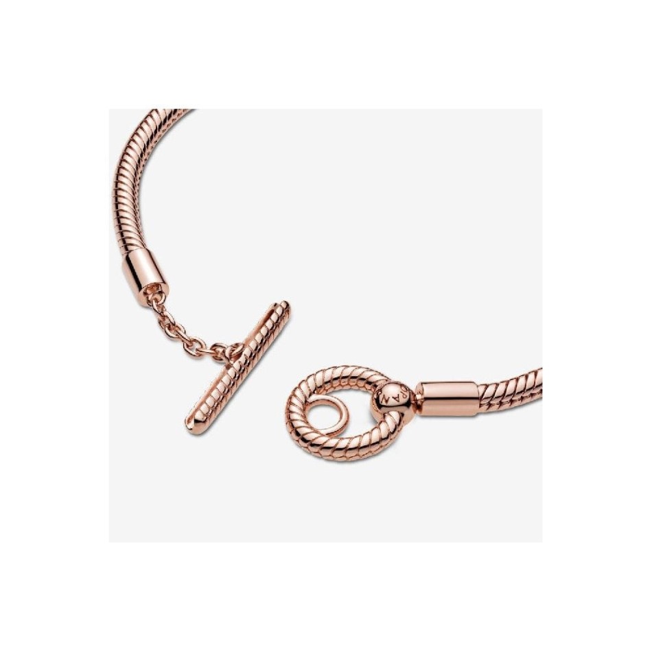Moments Rose T-Bar Brand Snake Chain Bracelet Pandora NZ