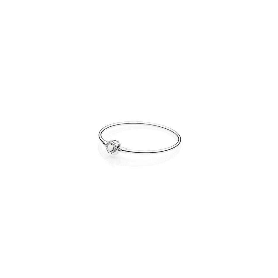 Moments Silver Loving Heart Clasp Bangle Pandora NZ