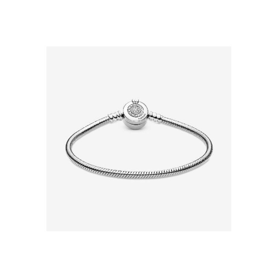 Moments Sparkling Crown O Snake Chain Pandora NZ Bracelet