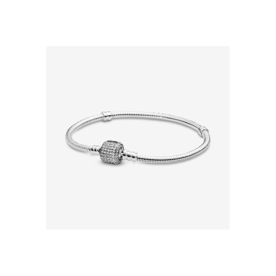 Moments Sparkling Pave Clasp Snake Pandora NZ Brand Chain Bracelet