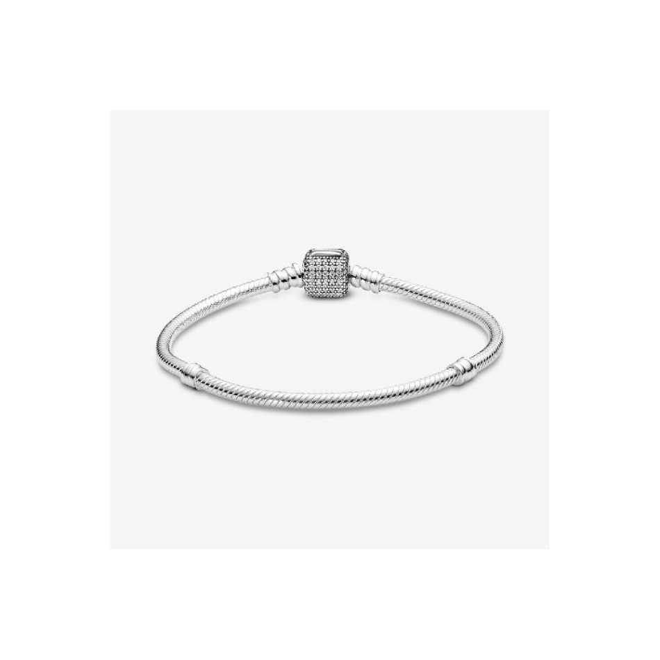 Moments Sparkling Pave Clasp Snake Pandora NZ Brand Chain Bracelet