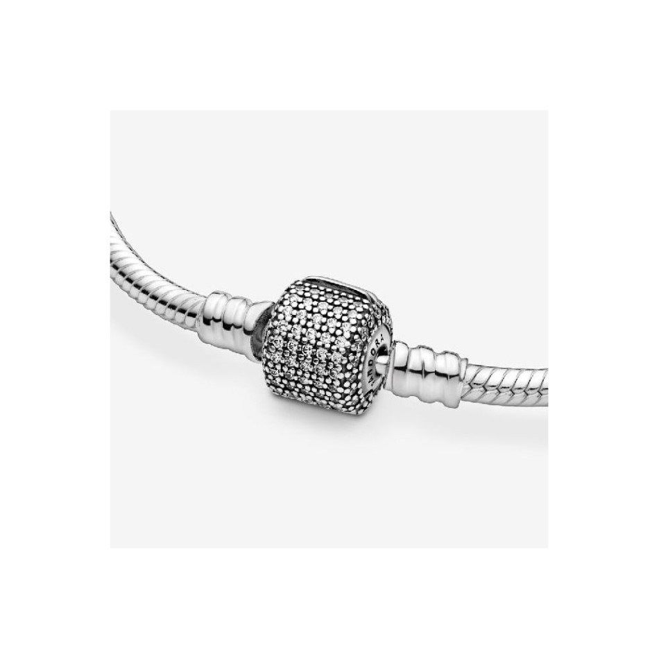 Moments Sparkling Pave Clasp Snake Pandora NZ Brand Chain Bracelet