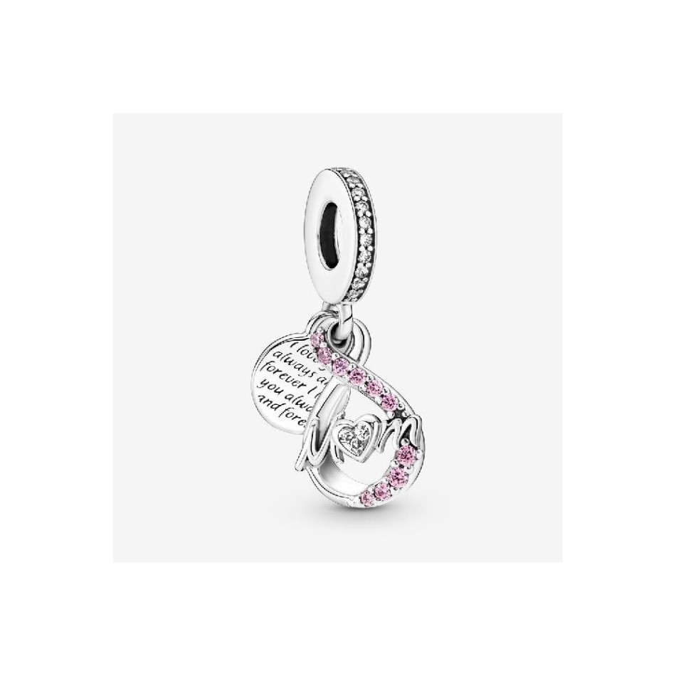 Mum Infinity Pave Double Dangle Charms Pandora NZ