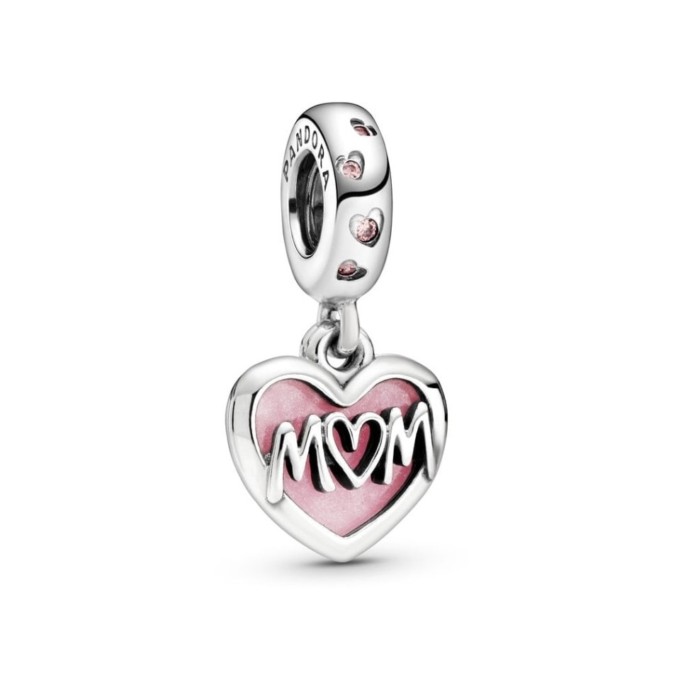 Mum Script Heart Dangle Charms Pandora NZ