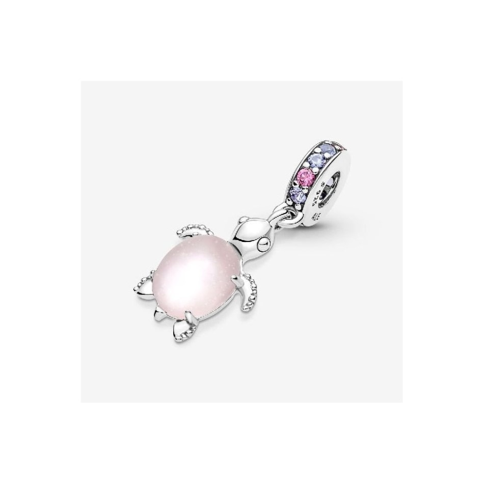 Murano Glass Pink Sea Turtle Dangle Charms Pandora NZ