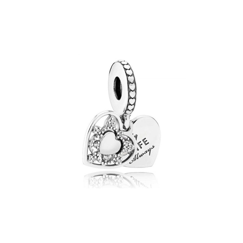 My Wife Always Heart Dangle Charms Pandora NZ