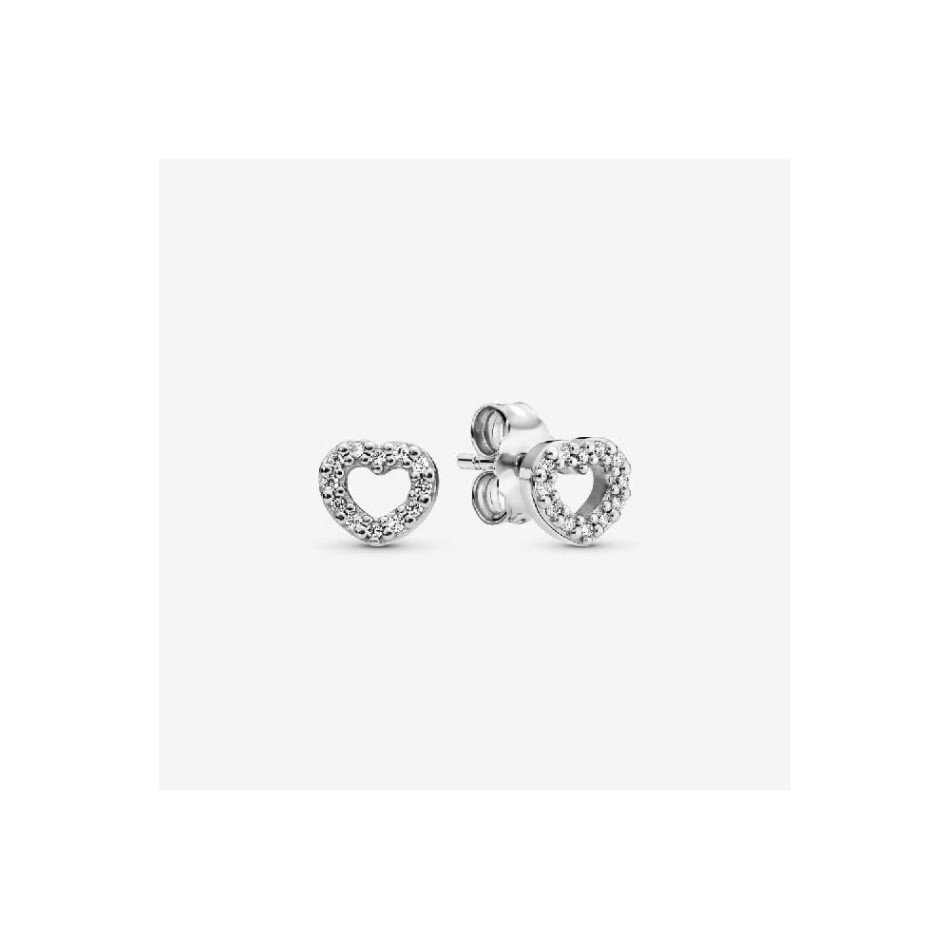 Open Heart Stud Earrings Pandora NZ