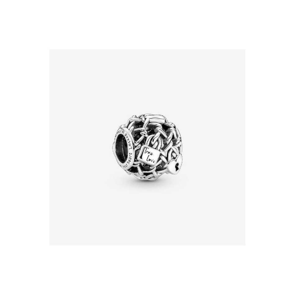 Openwork Chain Link Padlock Charms Pandora NZ