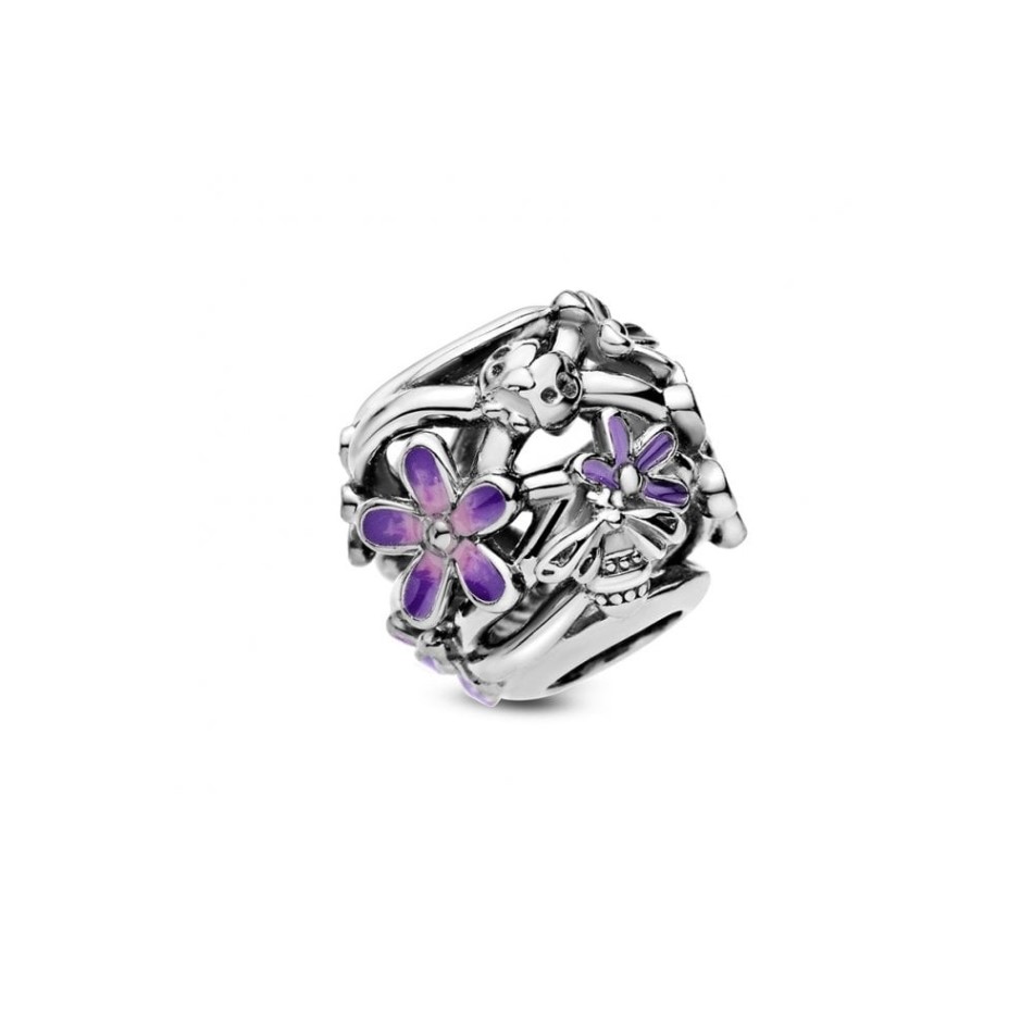 Openwork Purple Daisy Charms Pandora NZ