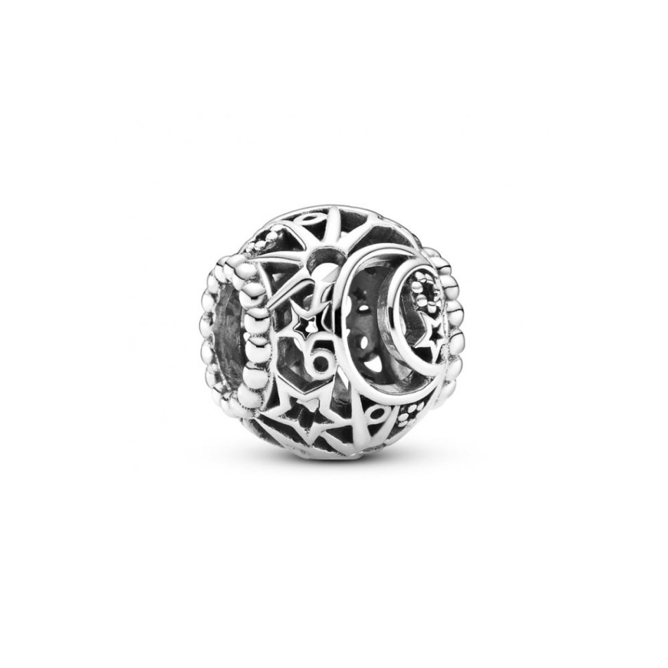 Openwork Sun Stars & Moon Charms Pandora NZ