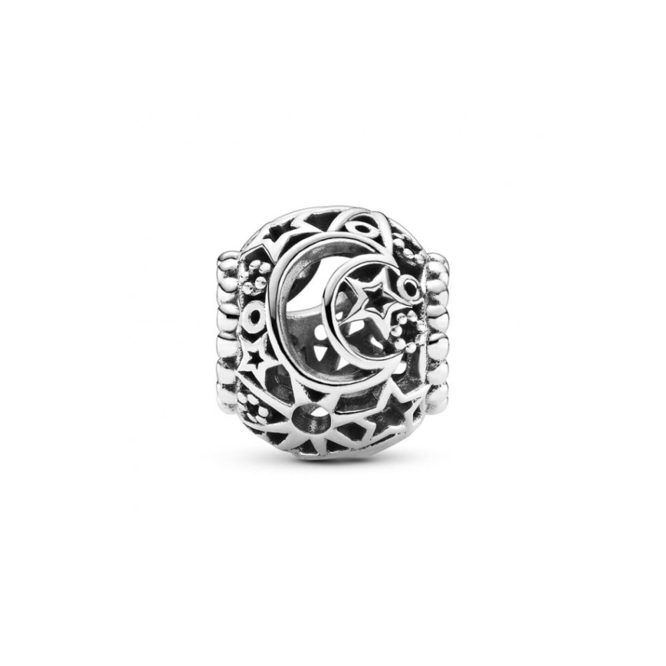 Openwork Sun Stars & Moon Charms Pandora NZ