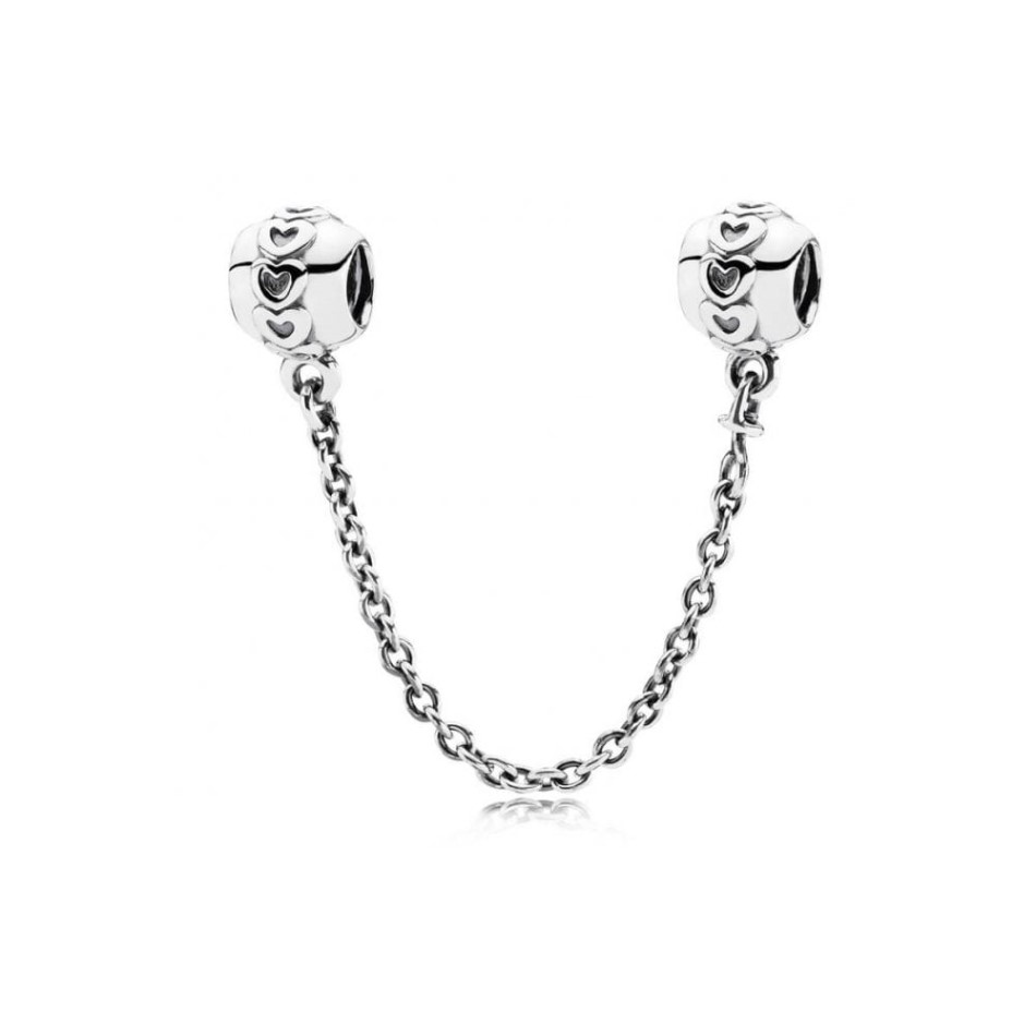 Pandora NZ Brand Band of Hearts Safety Chain Charm