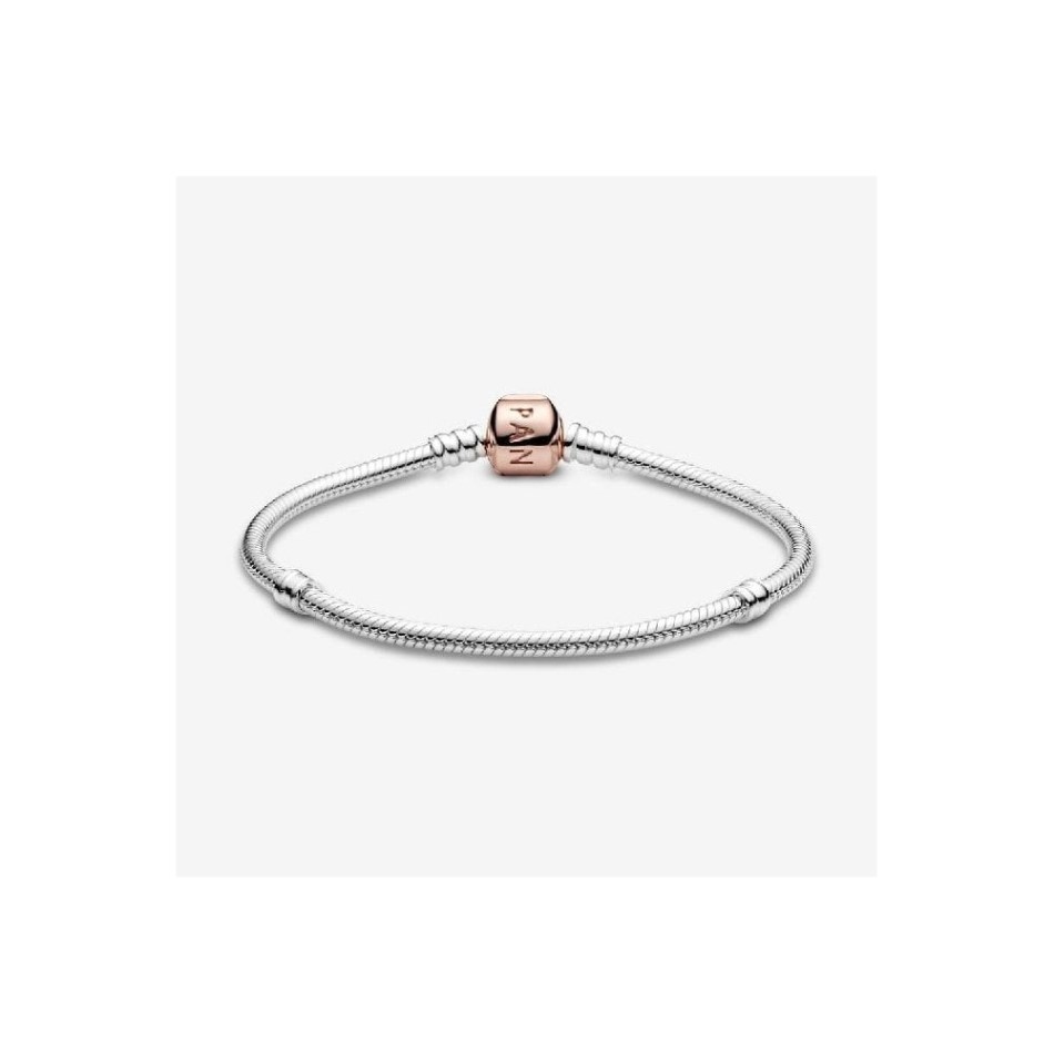 Pandora NZ Brand Moments Snake Chain Bracelet with Rose Clasp