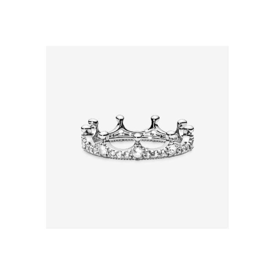 Pandora NZ Clear Sparkling Crown Ring