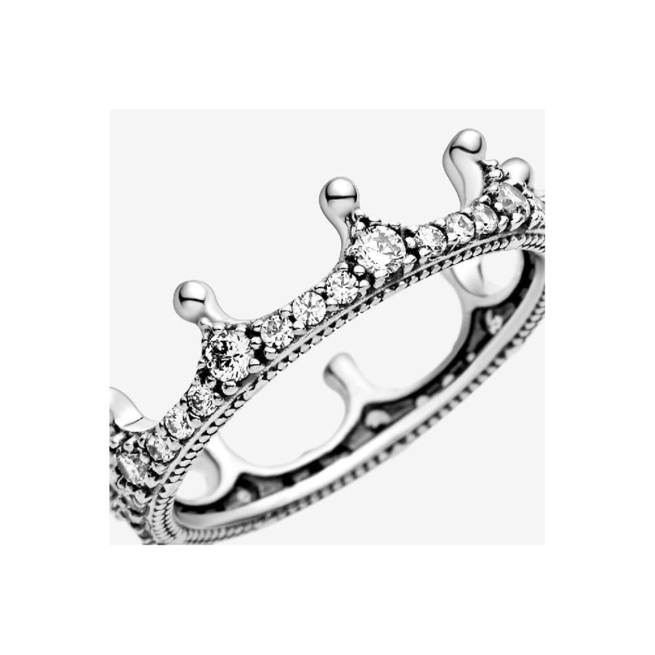 Pandora NZ Clear Sparkling Crown Ring