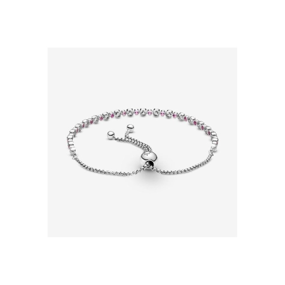Pink & Clear Sparkle Slider Bracelet Pandora NZ