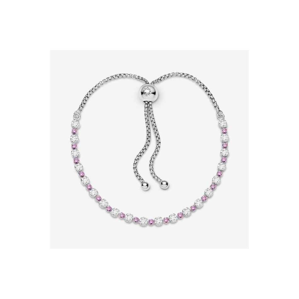 Pink & Clear Sparkle Slider Bracelet Pandora NZ