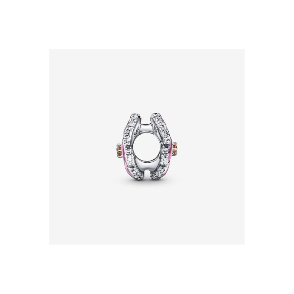 Pink Pansy Flower Charm Pandora NZ