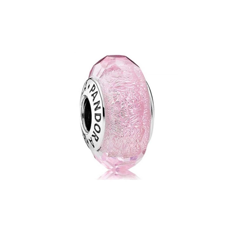 Pink Shimmer Glass Charms Pandora NZ