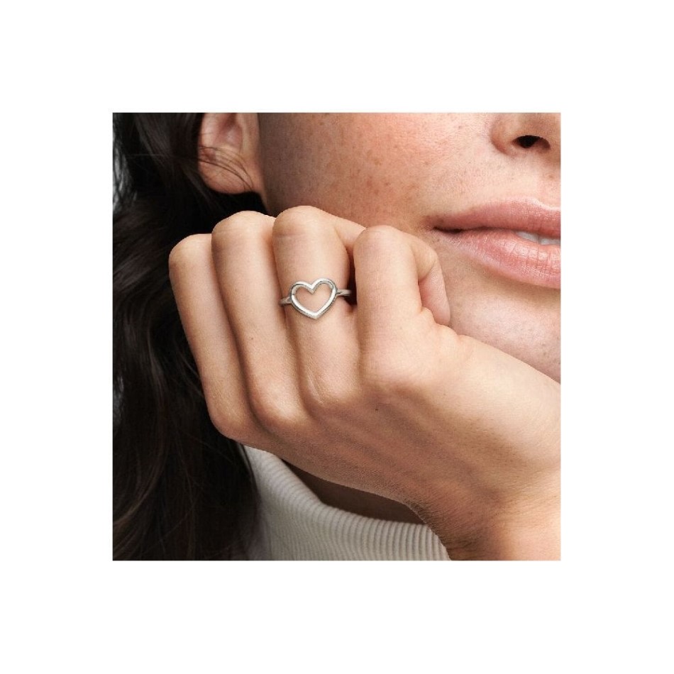 Polished Open Brand Pandora NZ Heart Ring